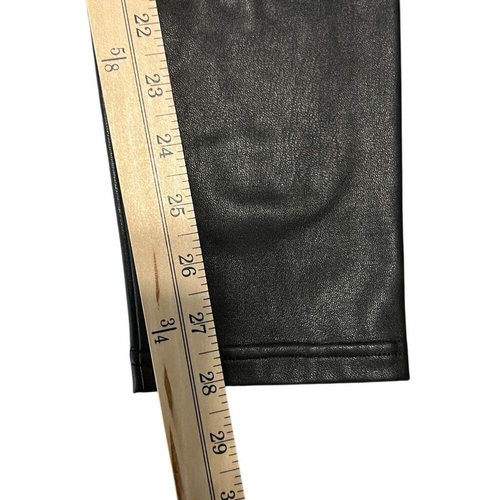Bagatelle.NYC Women's High Rise Faux Leather Pull-on Leggings Gunmetal Small - Picture 4 of 5